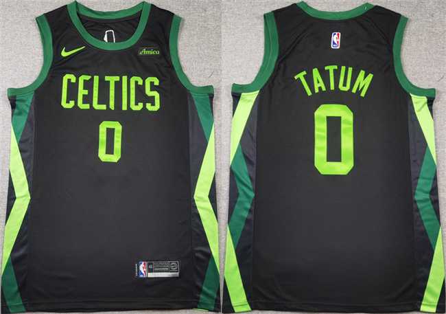 Men's Boston Celtics #0 Jayson Tatum Black 2024-25 City Edition Stitched Basketball Jersey,We sell and wholesale Men's Boston Celtics #0 Jayson Tatum Black 2024-25 City Edition Stitched Basketball Jersey on line form chian!